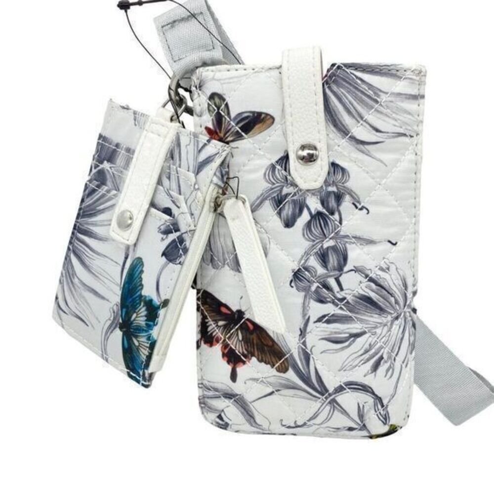 INC International Concepts Women's Butterfly Lanyard Card Case Phone Wristlet